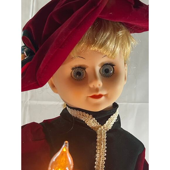 Victorian Animated Christmas Doll Musical Mam'Selle 90s Dynasty Holiday Classic - Picture 14 of 17